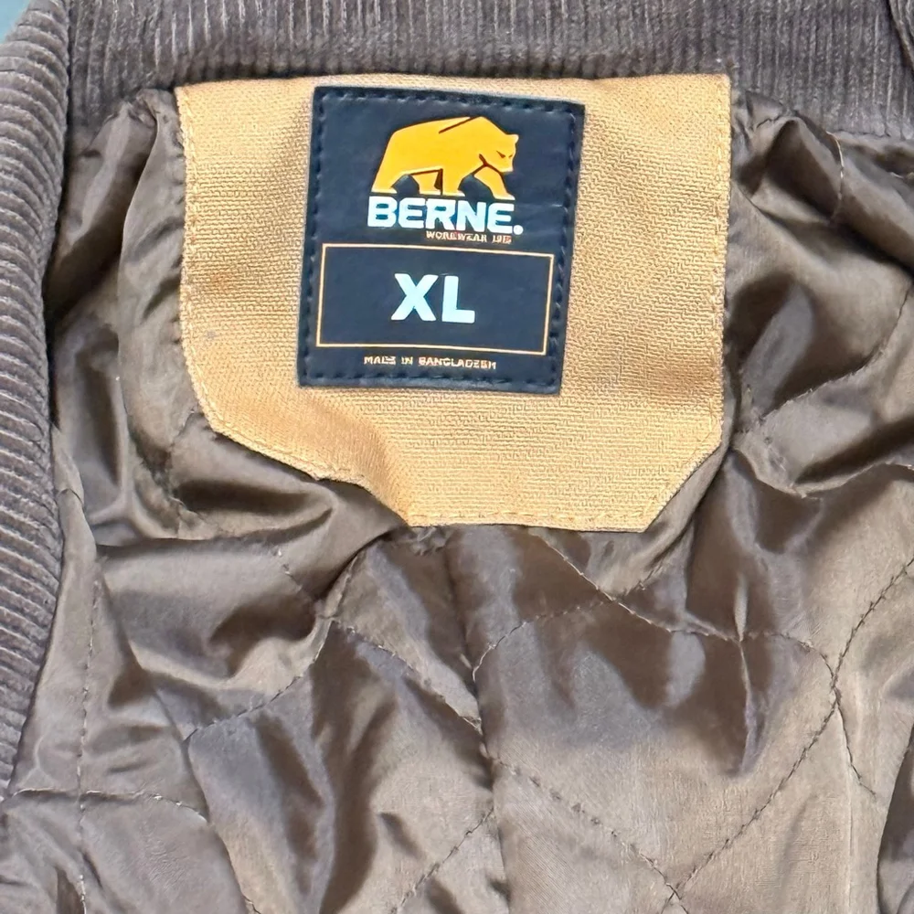 Men's BERNE. Brown XL Brown Insulated Coveralls